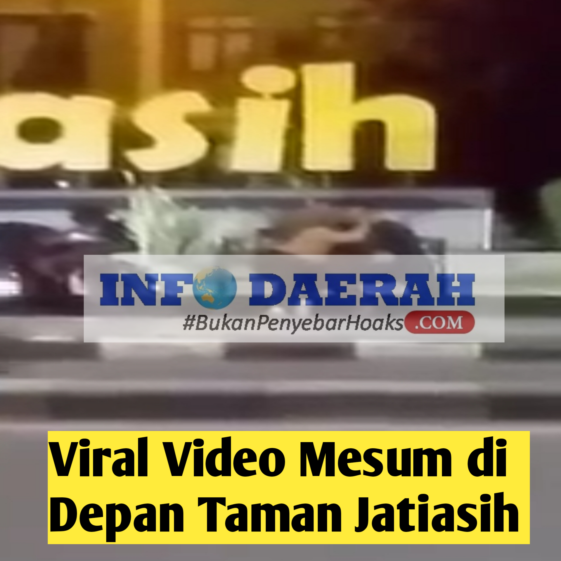 Viral Video Mesum di Depan Taman Jatiasih, Satpol PP Turun Tangan