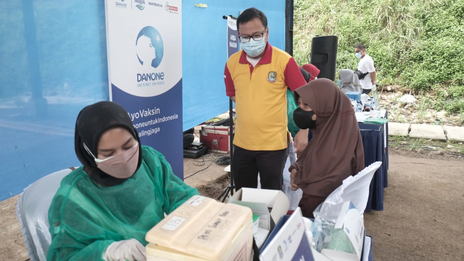 APPI Danone Indonesia Buka Sentra Vaksinasi di TPA Sumur Batu