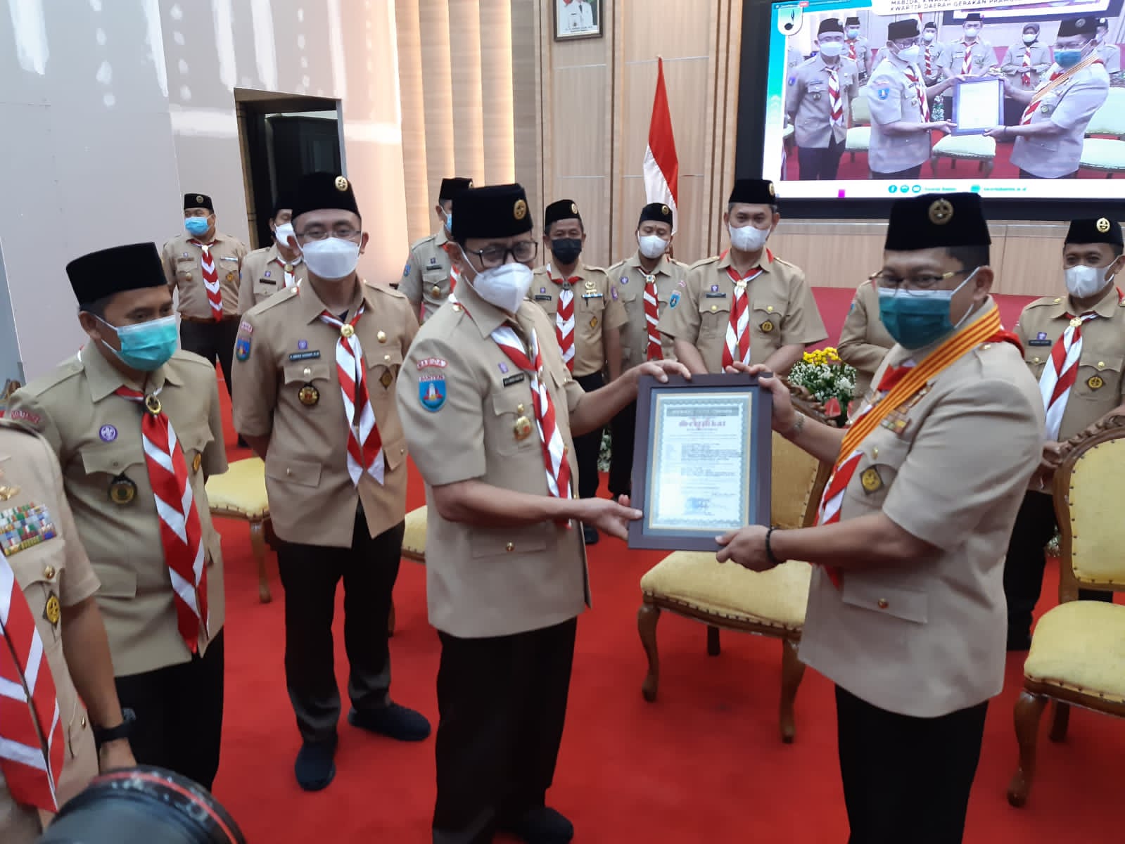 Dua Jendral Lantik Pengurus Pramuka Banten