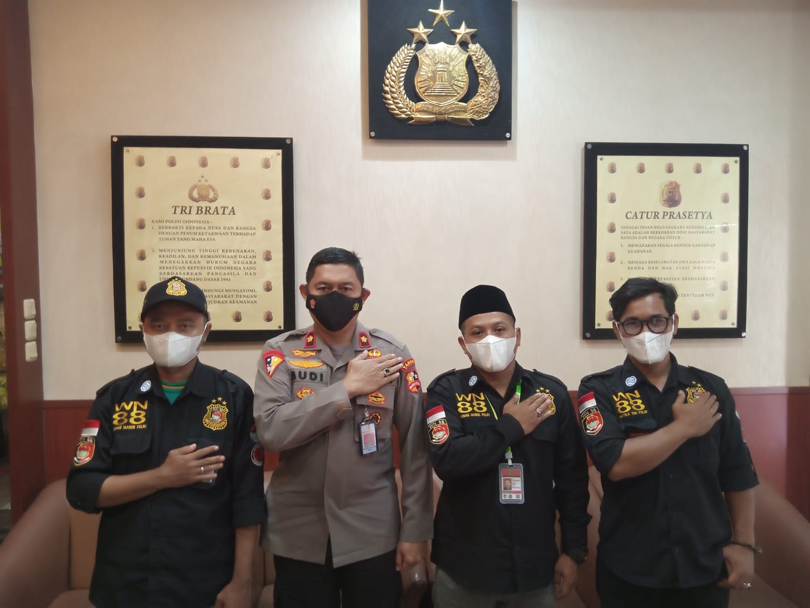 Menjelang Deklarasi, WN 88 Sub Unit 01 DKI JAKARTA Bersilahturahmi ke Yanma Mabes Polri