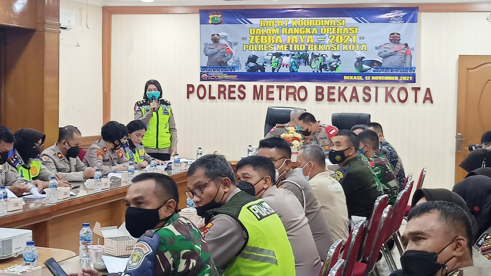 Satlantas Polres Metro Bekasi Menggelar Operasi Zebra Jaya 2021