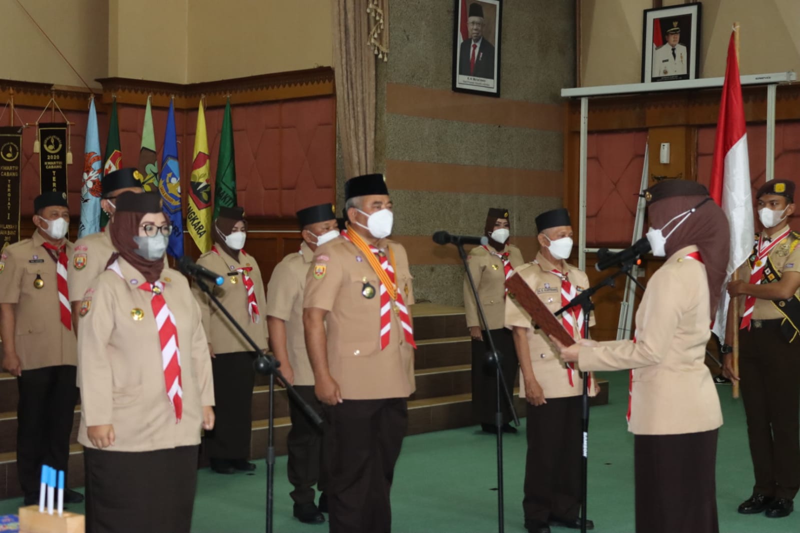 Atalia Praratya Lantik Kepengurusan Mabicap, Kwarcab Dan LPK Gerakan Pemuka Kota Bekasi Serta Jabar Bergerak