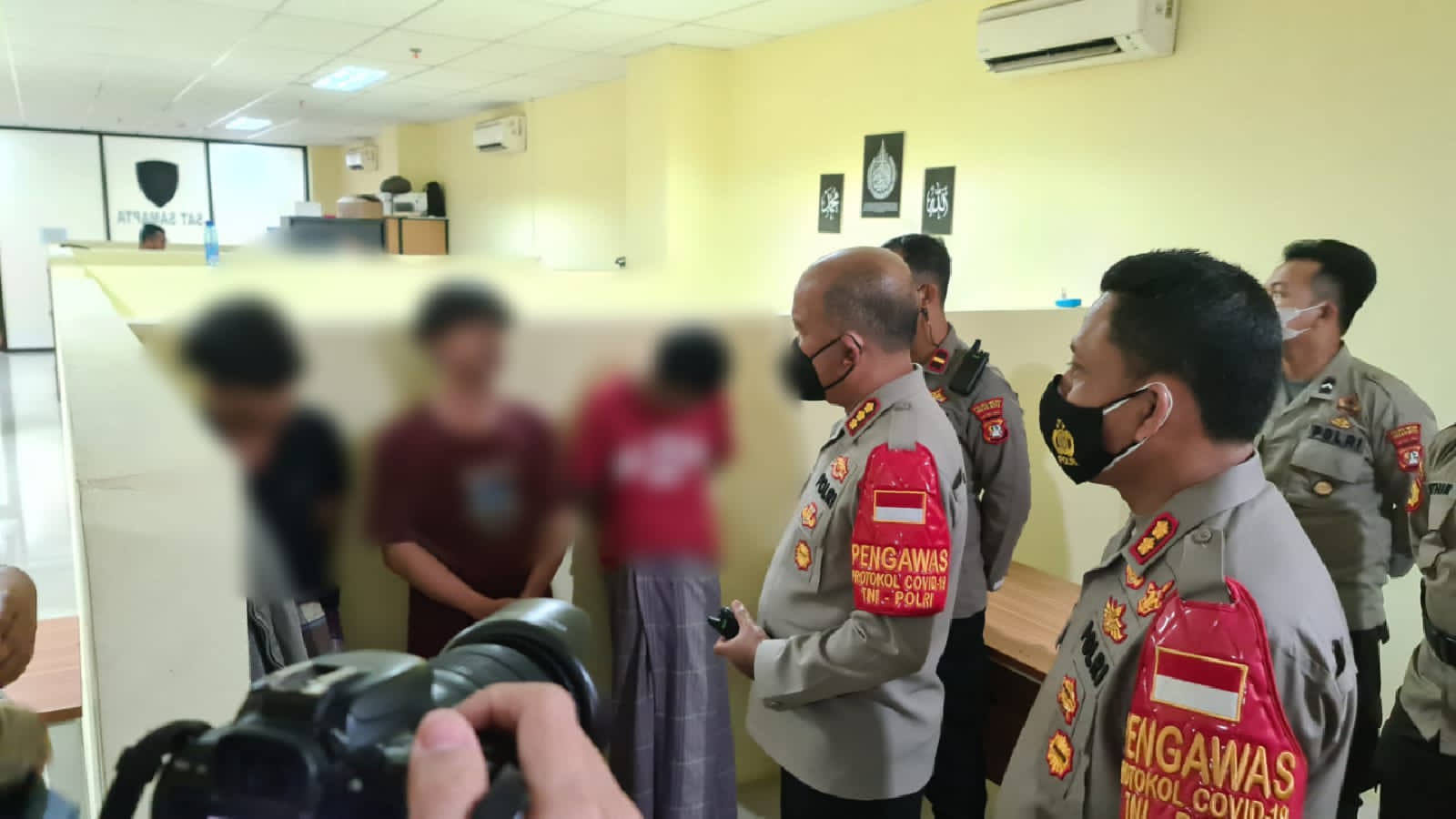 Tim Patroli Presisi Polres Metro Bekasi kota Amankan 7 orang Remaja Diduga Hendak Melakukan Aksi tawuran