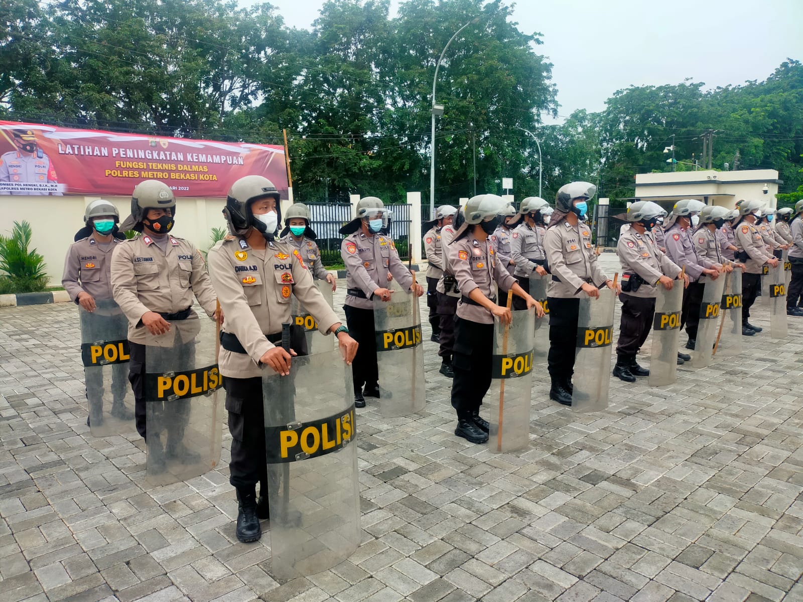 Tingkatan Kemampuan Personil, Sat Samapta Polres Metro Bekasi Kota Gelar Latihan Dalmas