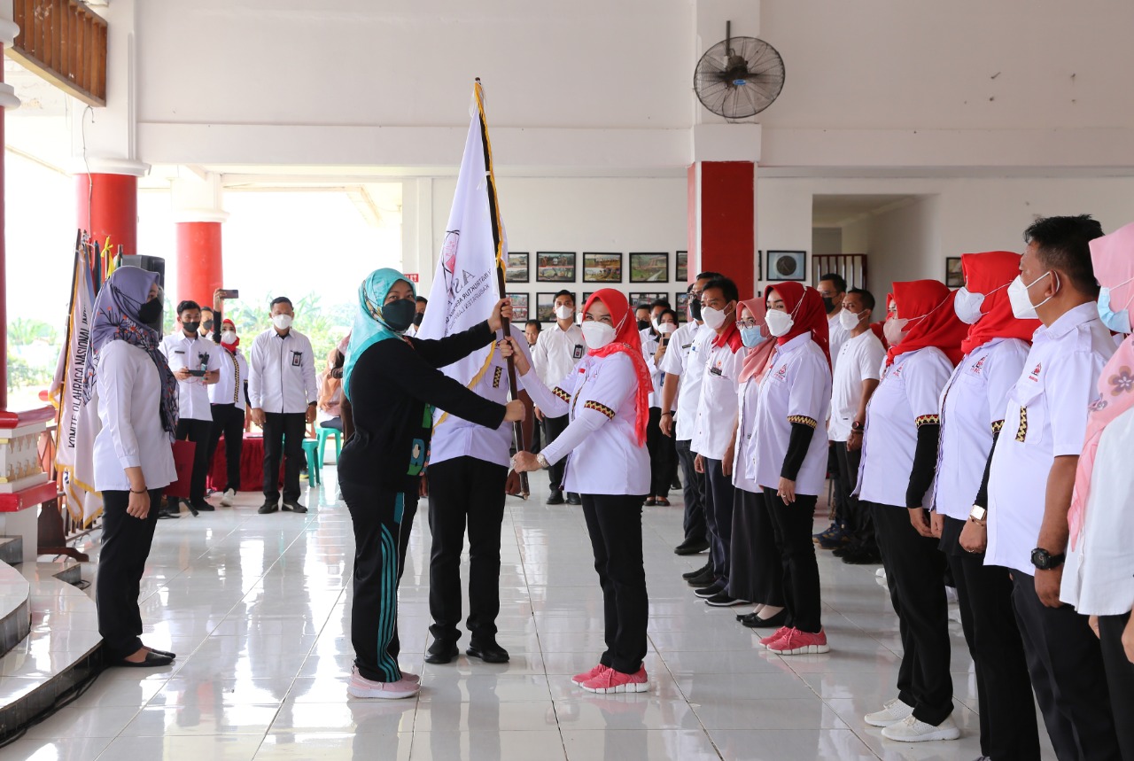 Wagub Lampung Kukuhkan Pengurus Asosiasi Instruktur Aerobik dan Fitnes Indonesia Kabupaten Lampung Selatan Masa Bakti 2021-2023