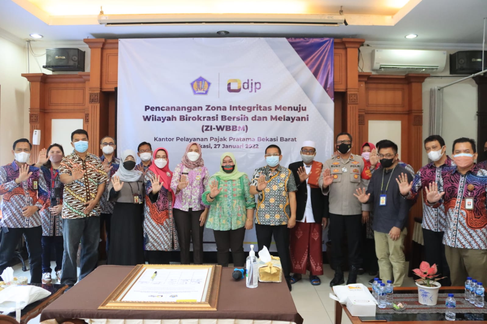 Pemkot Bekasi Dukung Pencanangan Pembangunan Zona Integritas Wilayah Birokrasi Bersih dan Melayani