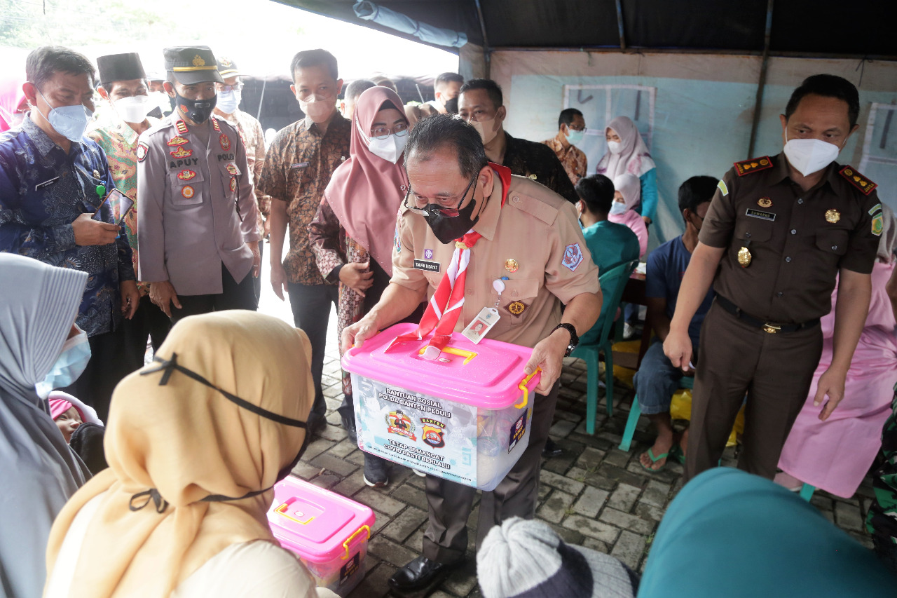 Gebyar Vaksnisasi Polda Banten Diharapkan Motivasi Wagra Ikut Vaksinasi
