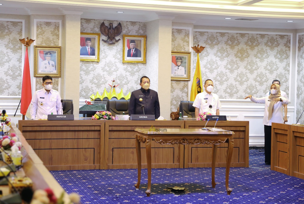 Gubernur Arinal Dorong Kepala OPD Optimalkan Kinerja di Tahun 2022