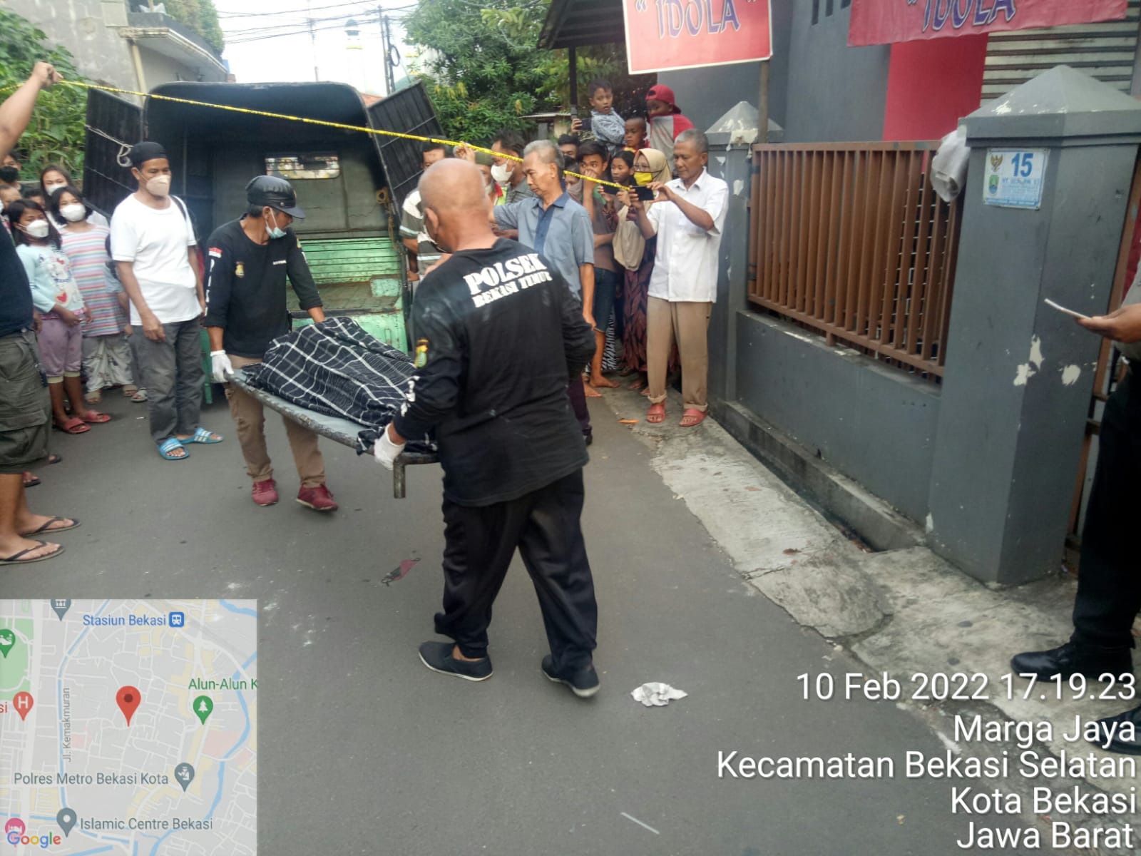 Penemuan Sesosok Pria Lansia Tewas Diteras Kontrakan