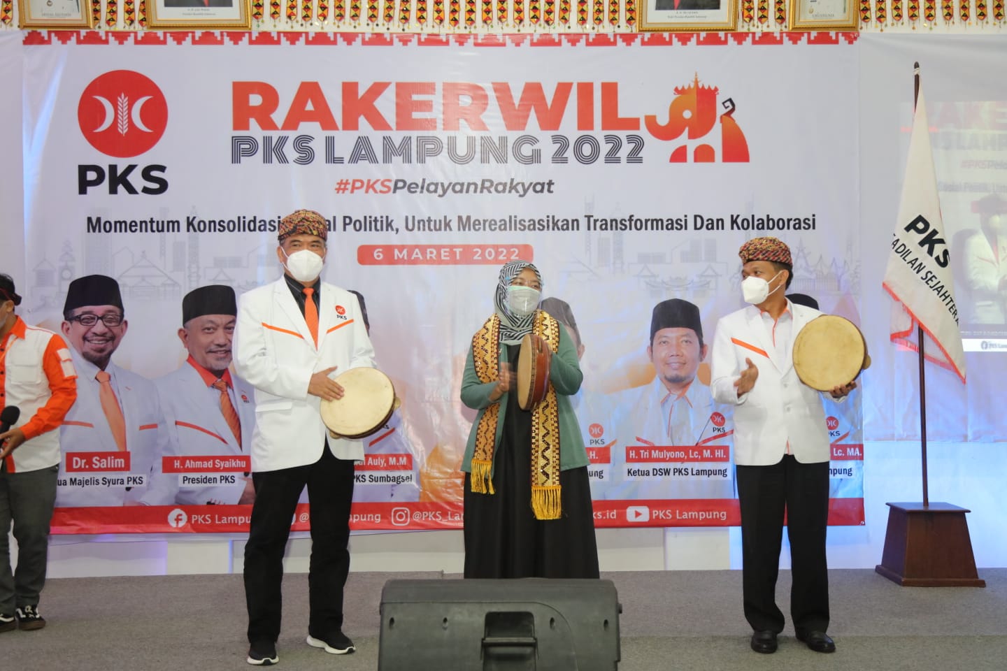 Wagub Chusnunia Hadiri Rakerwil PKS Lampung Tahun 2022