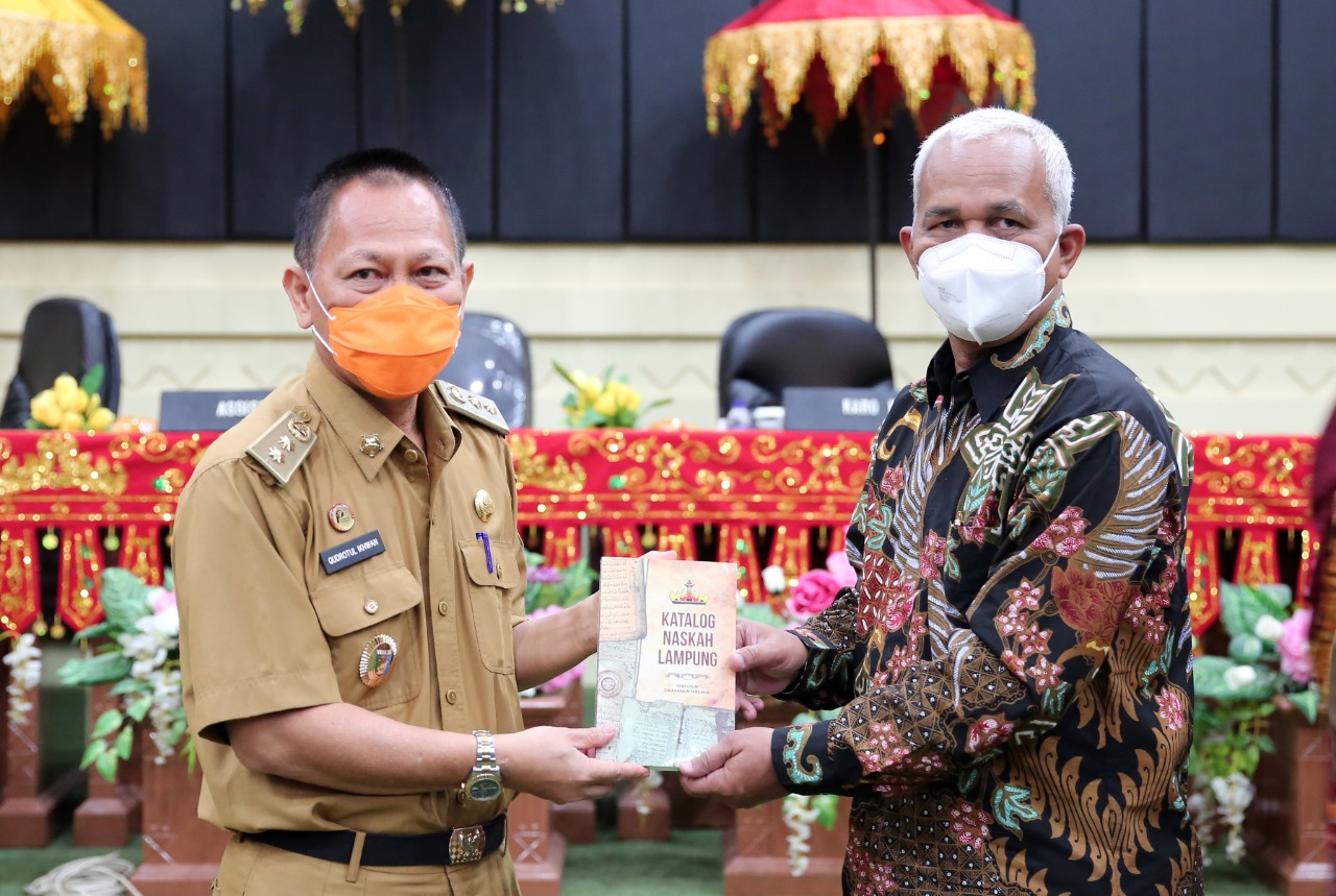 Gubernur Arinal Apresiasi Launching Buku Katalog Naskah Lampung dan Kamus Digital Bahasa Lampung