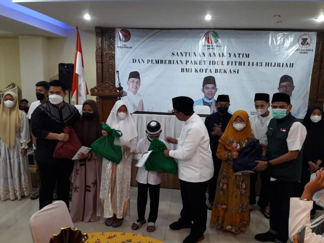 DPC BMI Kota Bekasi Santuni Puluhan Anak Yatim