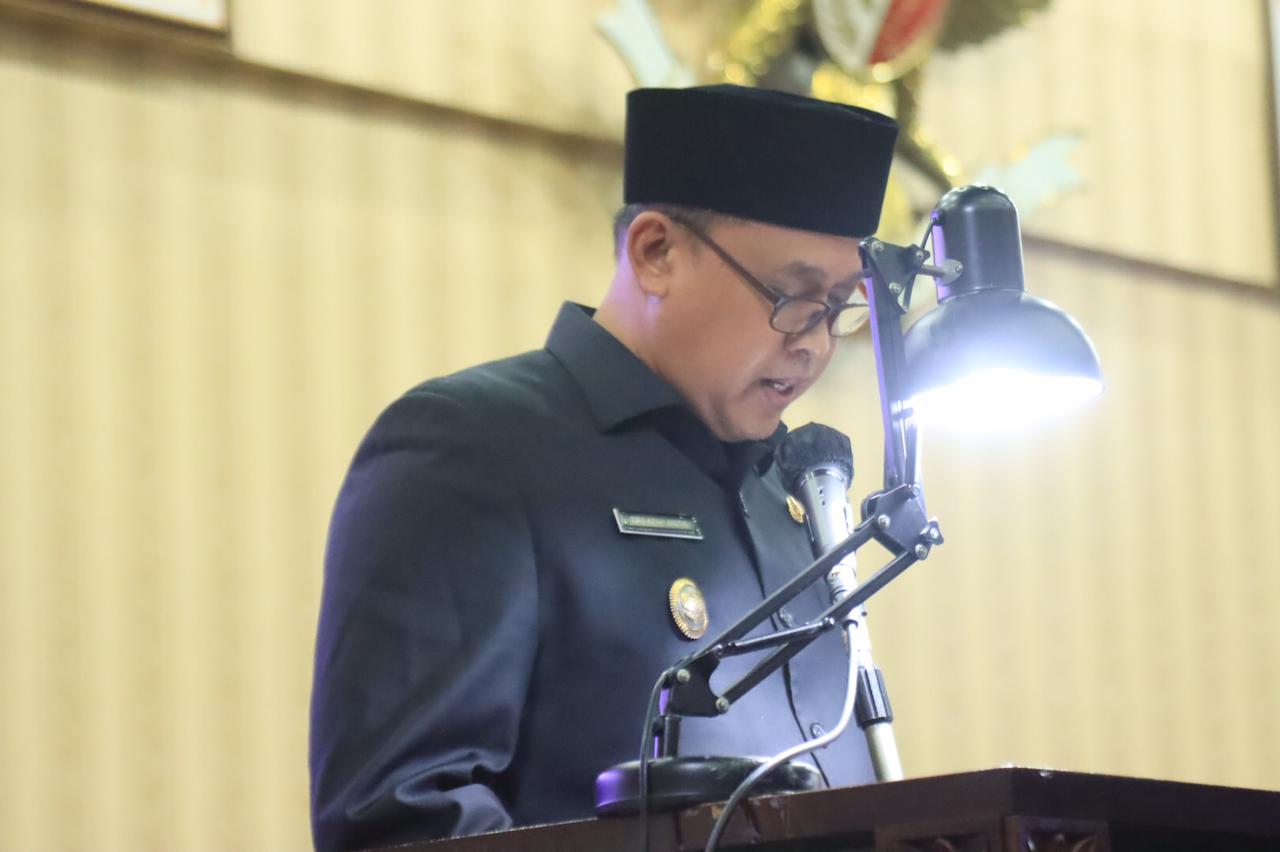 Plt Walikota Hadiri Rapat Paripurna Penyampaian Rekomendasi LKPJ Tahun 2021