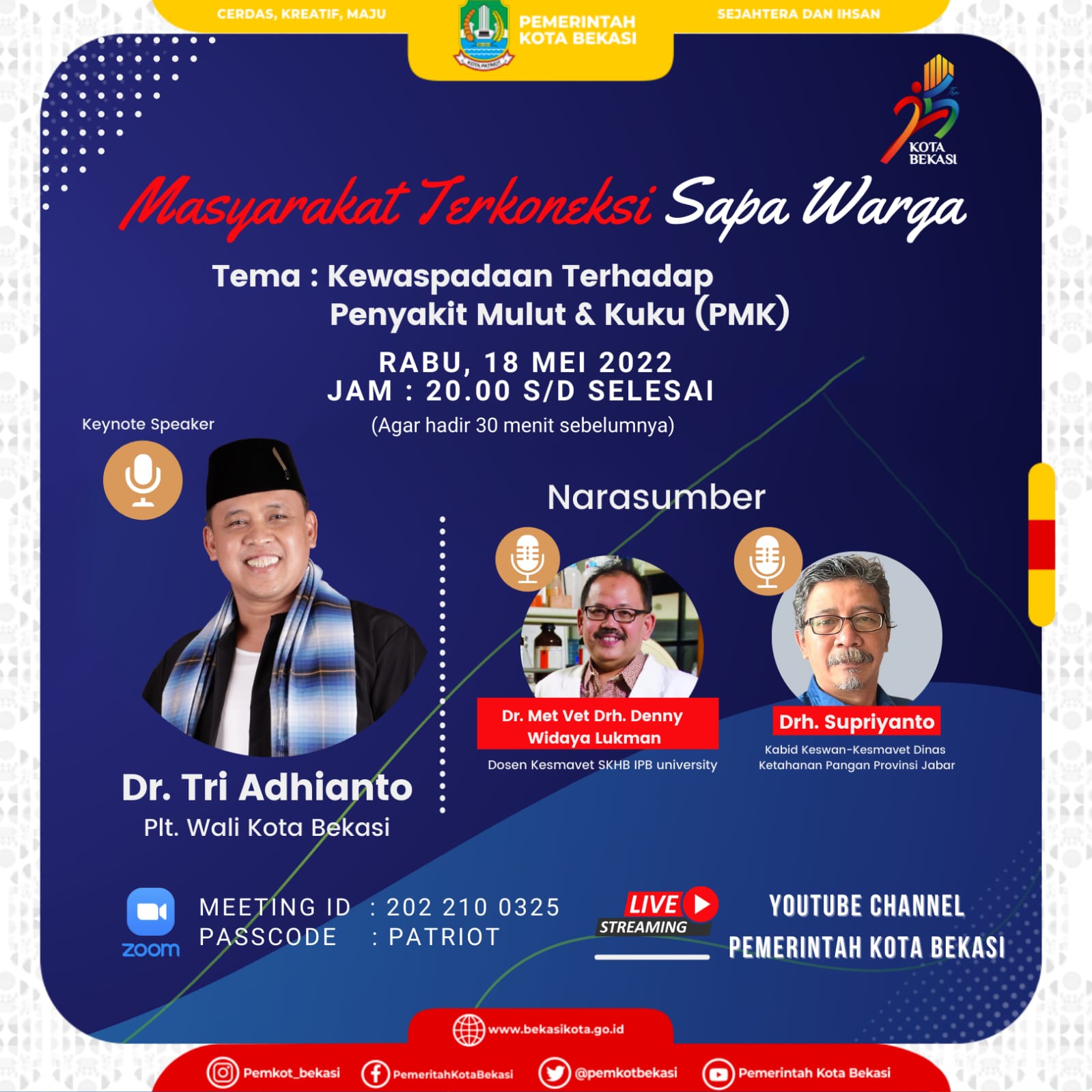 Rabu Minggu Ini, Masyarakat Terkoneksi Sapa Warga Bahas Penyakit Kulit dan Mulut pada Hewan