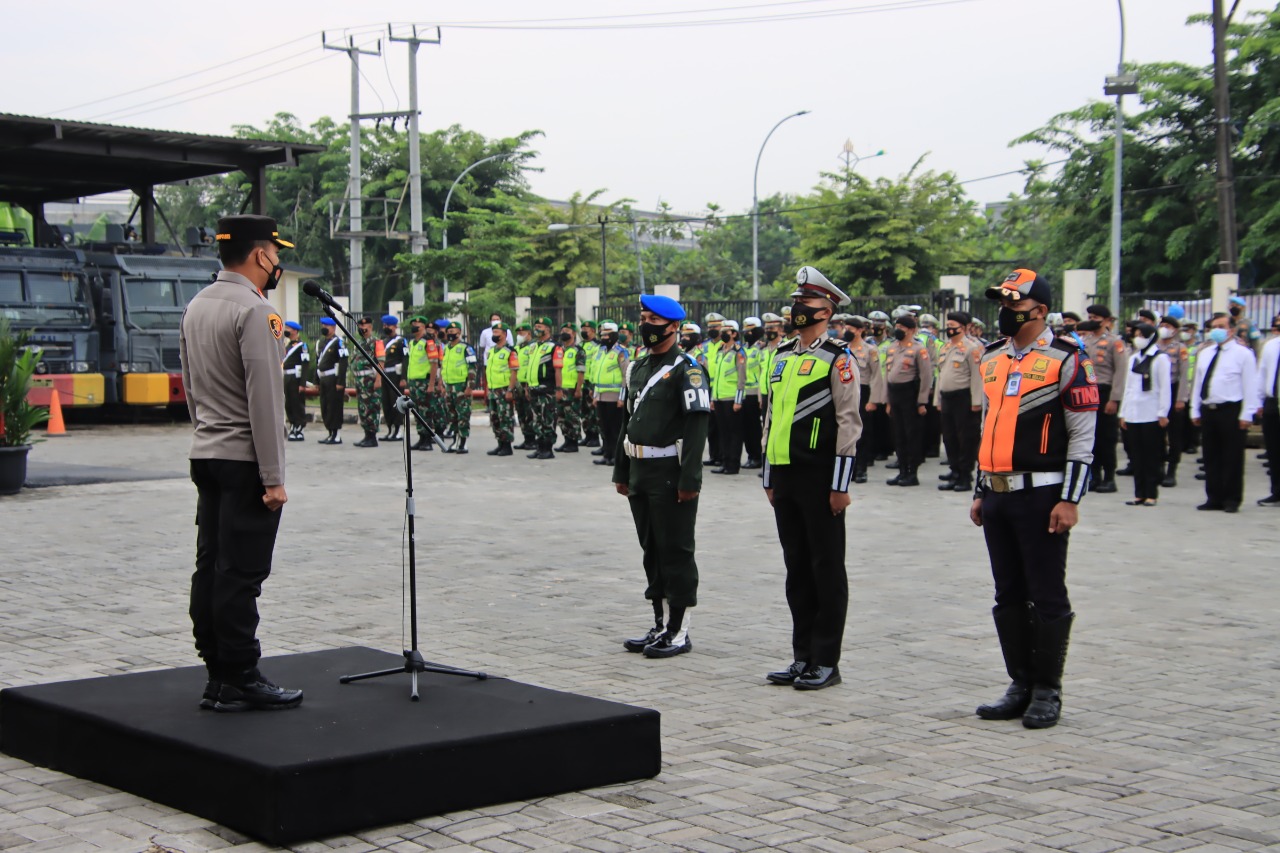 Polres Metro Bekasi Kota Gelar Apel Pasukan 3 Pilar Pelaksanaan Operasi Patuh Jaya 2022