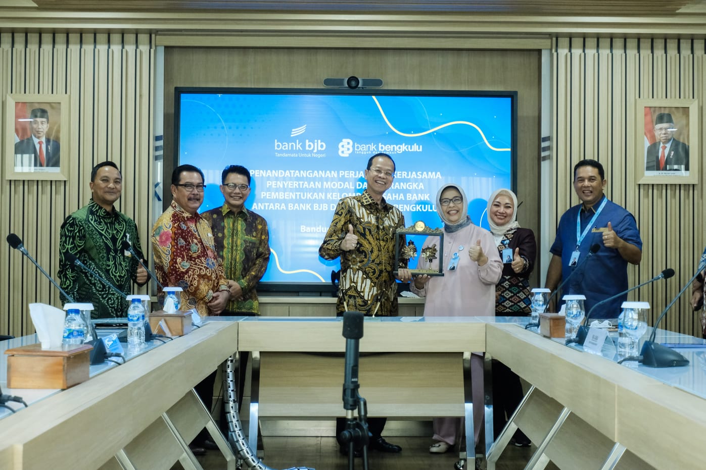 Sah, bank bjb Tandatangani PKS Penyertaan Modal KUB ke Bank Bengkulu