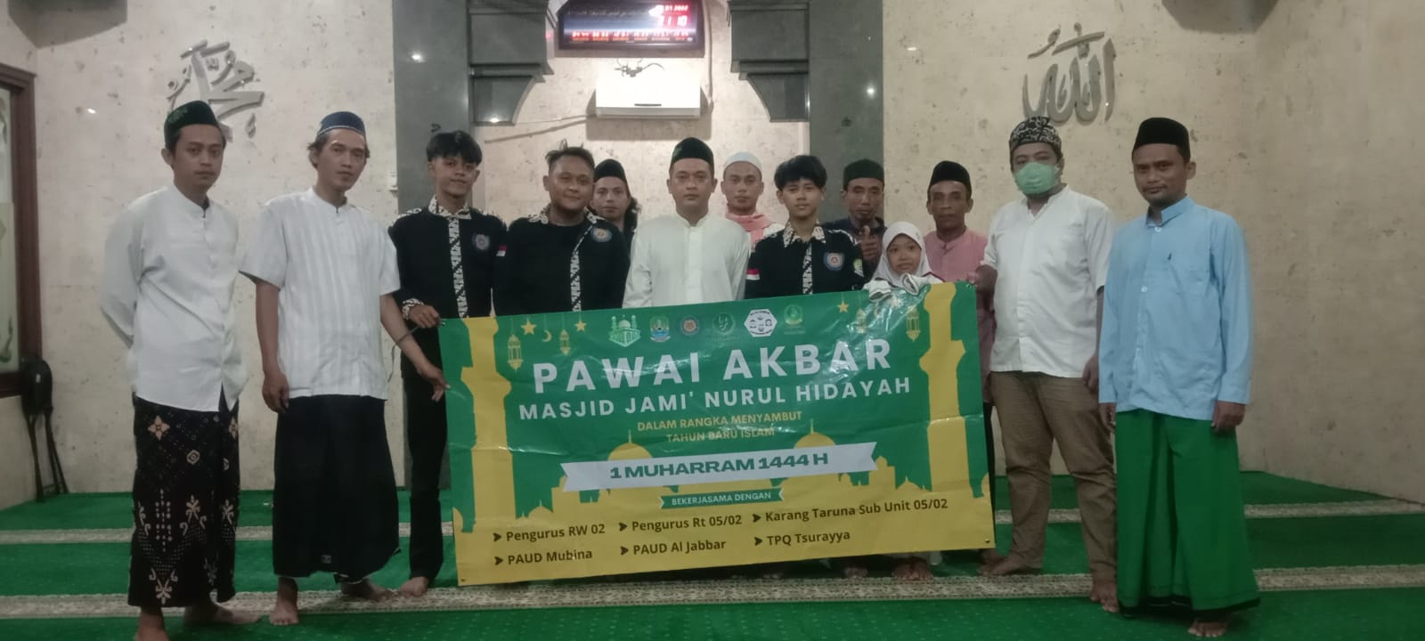 Meriah Sambut Tahun Baru Islam 1444, Masjid Jami Nurul Hidayah Gelar Pawai akbar