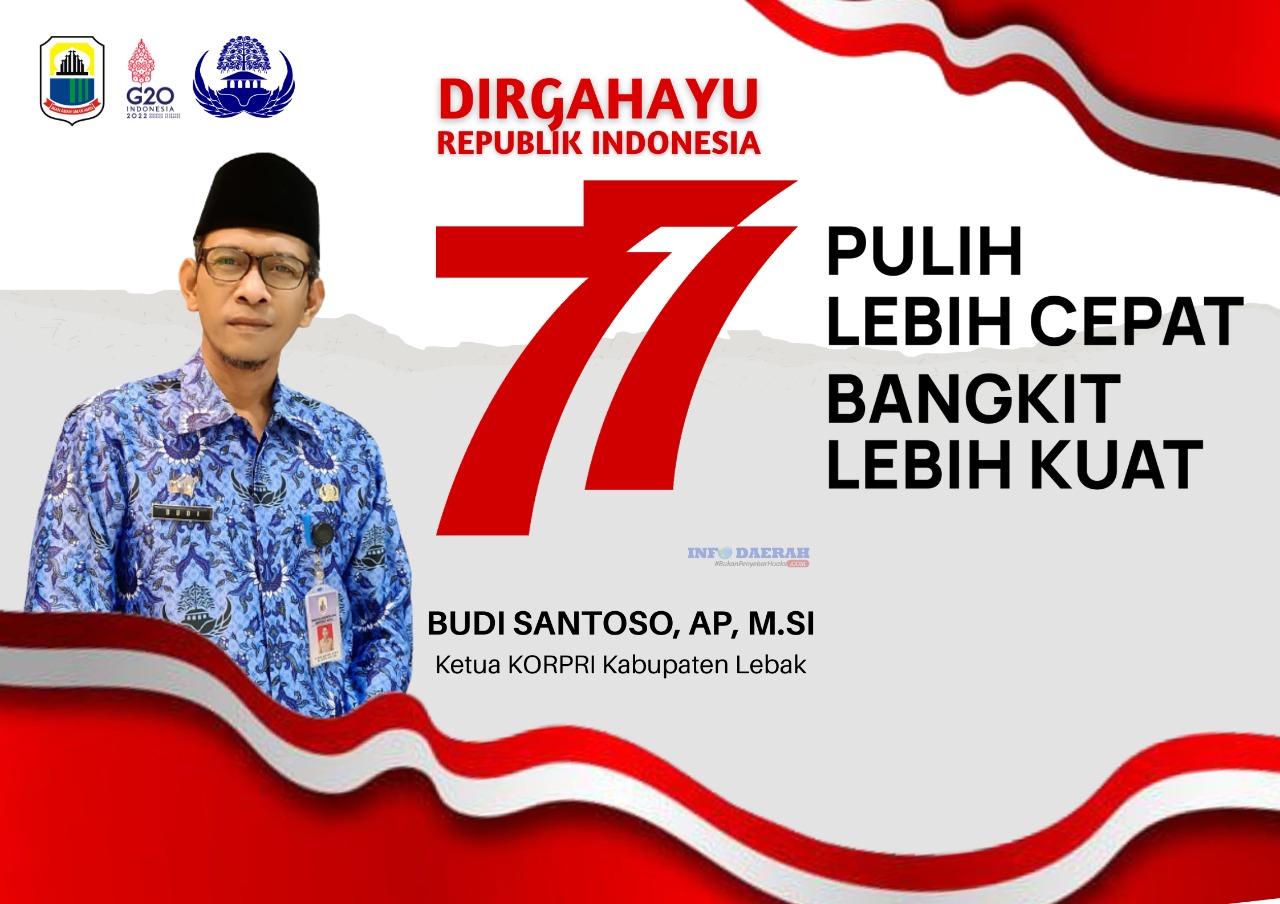 KORPRI KABUPATEN LEBAK MENGUCAPKAN HUT  RI KE- 77