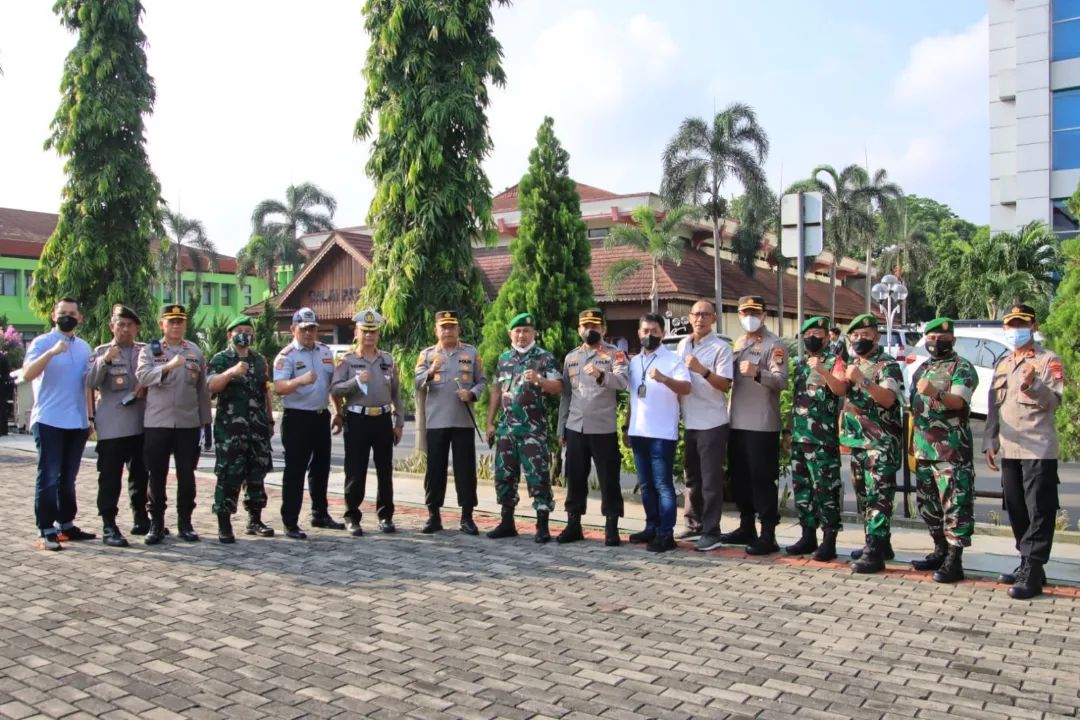 Kapolrestro Bekasi Kota pimpin Apel Pasukan gabungan Pengamanan Unras Dampak Penyesuaian BBM