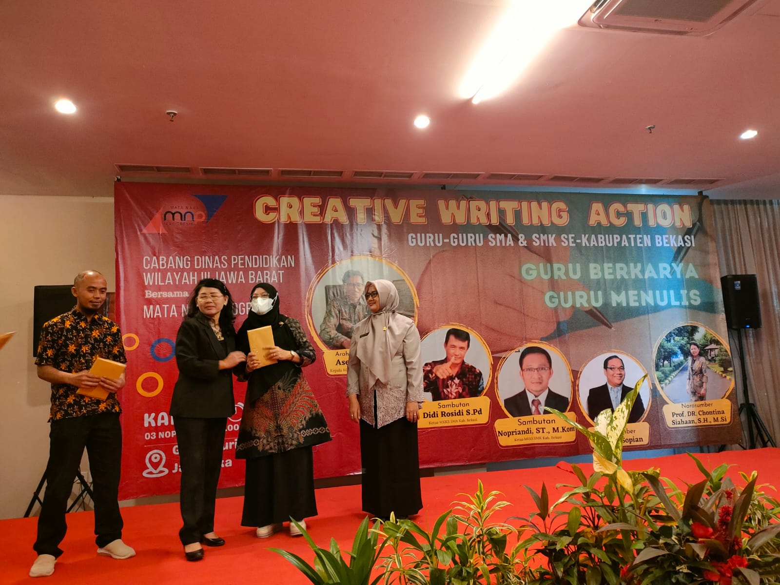 Cabang Dinas Pendidikan Wilayah VIII Jabar Selenggarakan Seminar Kreatif Menulis Guru