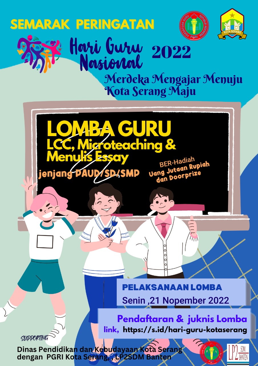 Semarak Hari Guru Nasional 2022, Dindik Kota Serang Gelar Beberapa Perlombaan