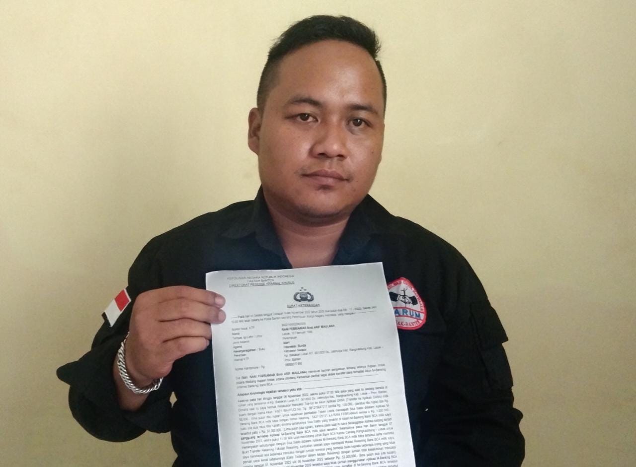 Kronologis Puluhan Juta Uang Nasabah BCA di Lebak Raib