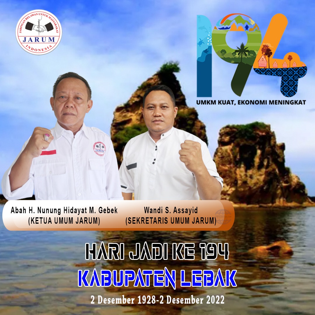 ORMAS JARUM MENGUCAPKAN HARI JADI KABUPATEN LEBAK KE – 194