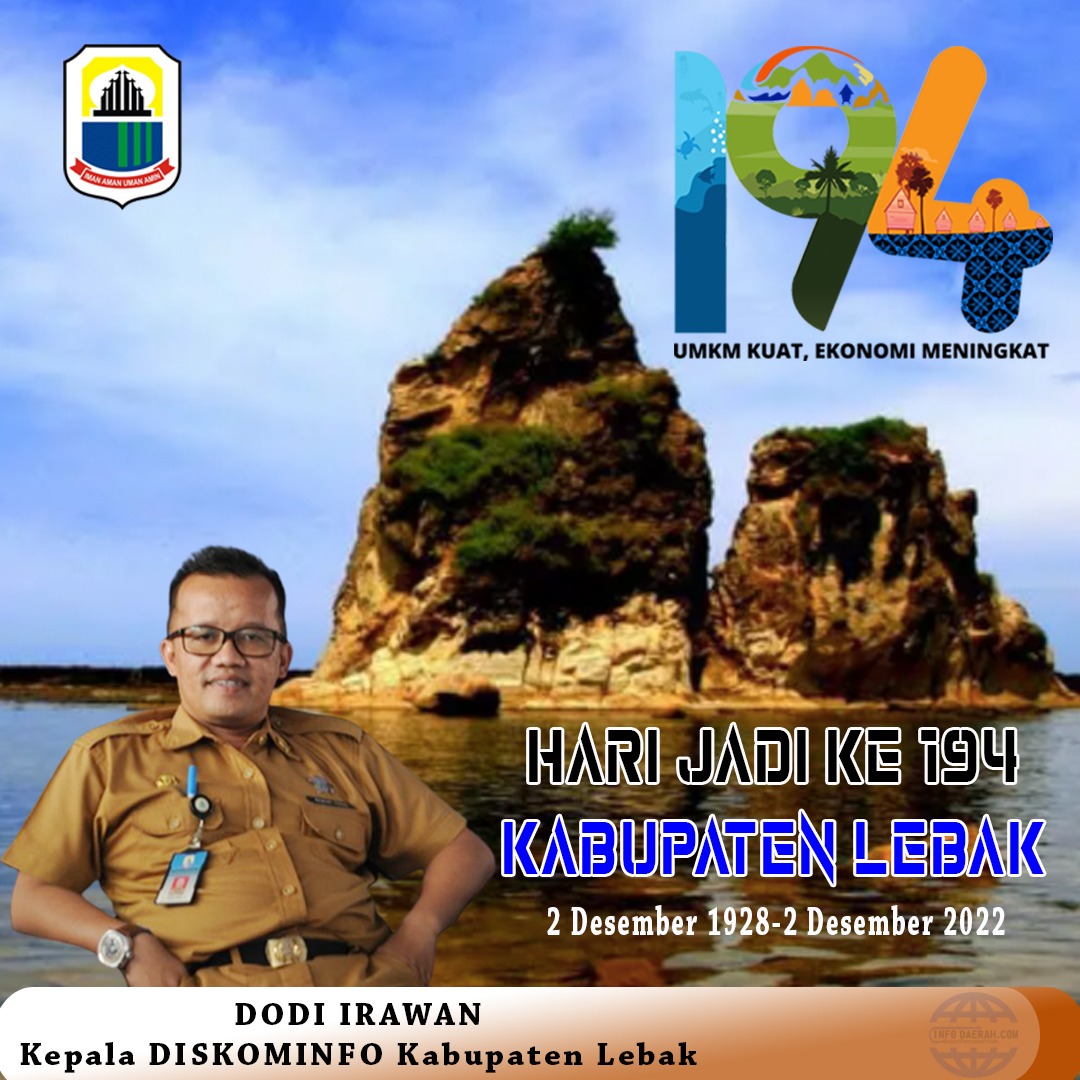 Diskominfo Kabupaten Lebak Mengucapkan Hari Jadi Kabupaten Lebak ke – 194