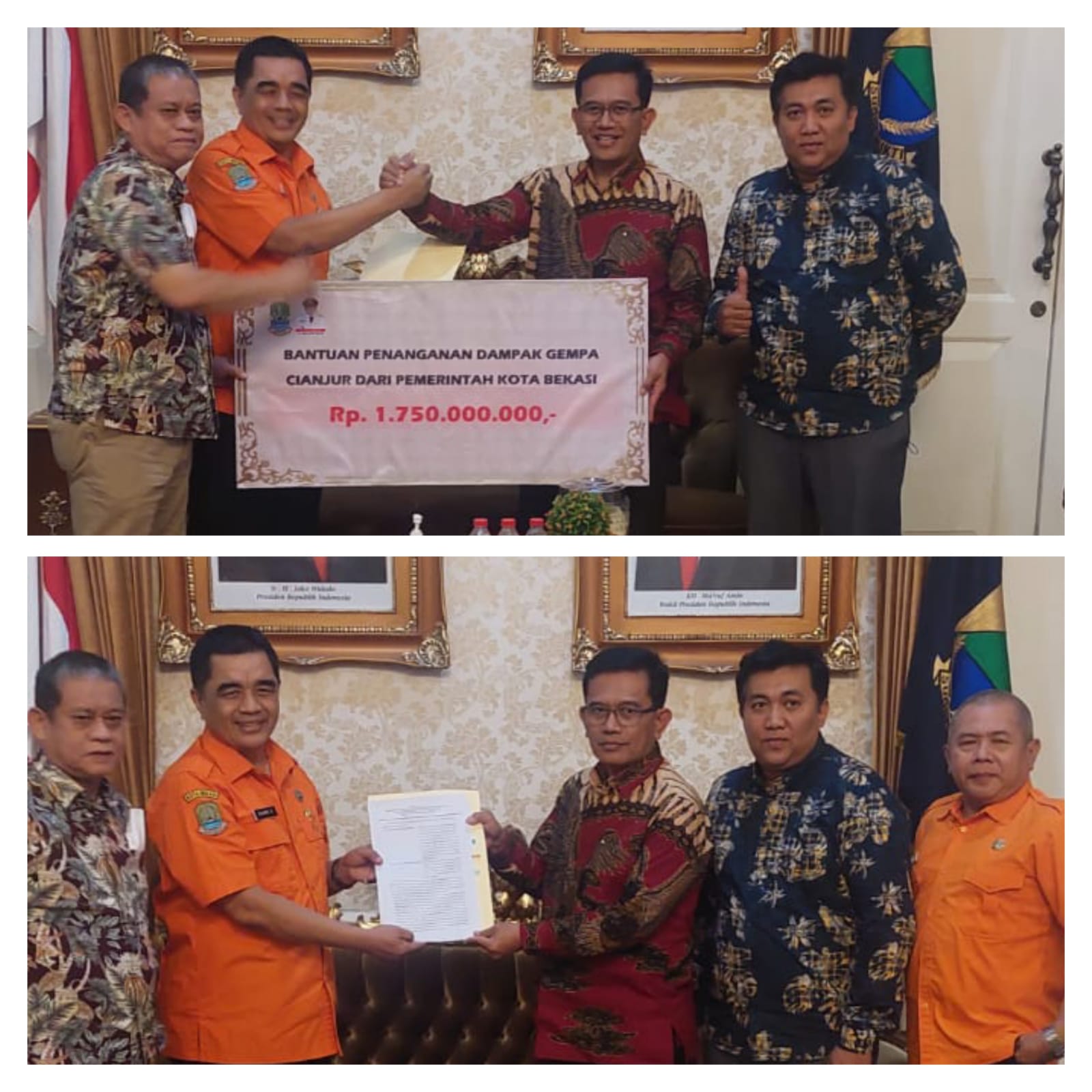 Pemkot Bekasi Salurkan Bantuan Bencana Alam untuk Cianjur