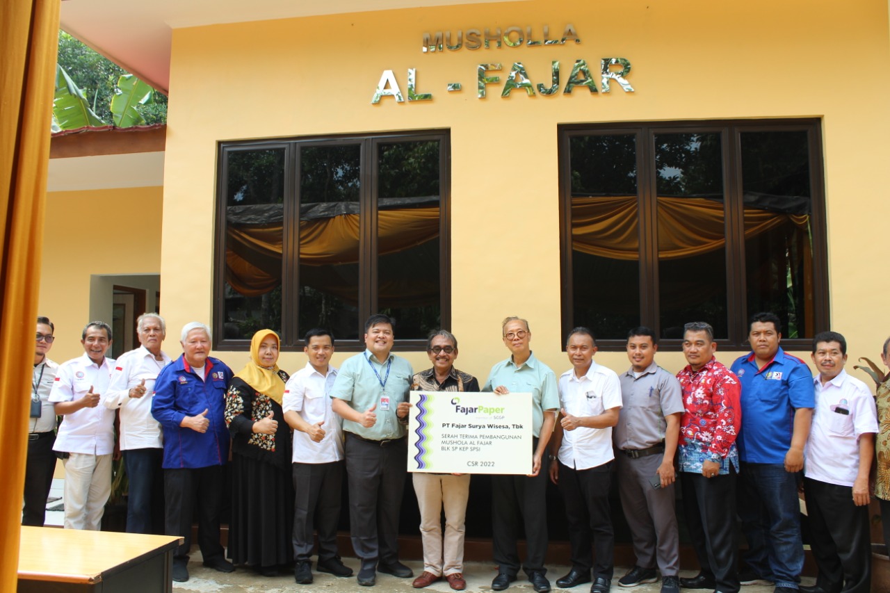 Fajar Paper Resmikan Bangunan Mushola AL- FAJAR di BLK SP KEP SPSI