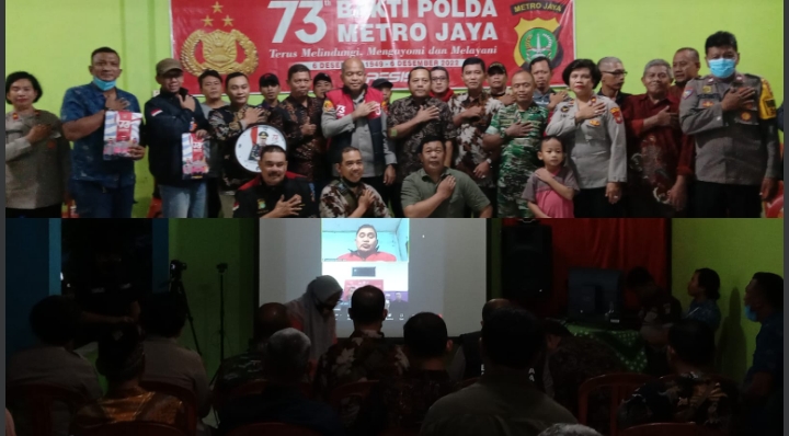 Malam Pelayanan Masyarakat HUT Polda Metro Jaya Ke-73, Kapolres Kunjungi RW 16 Jakasampurna