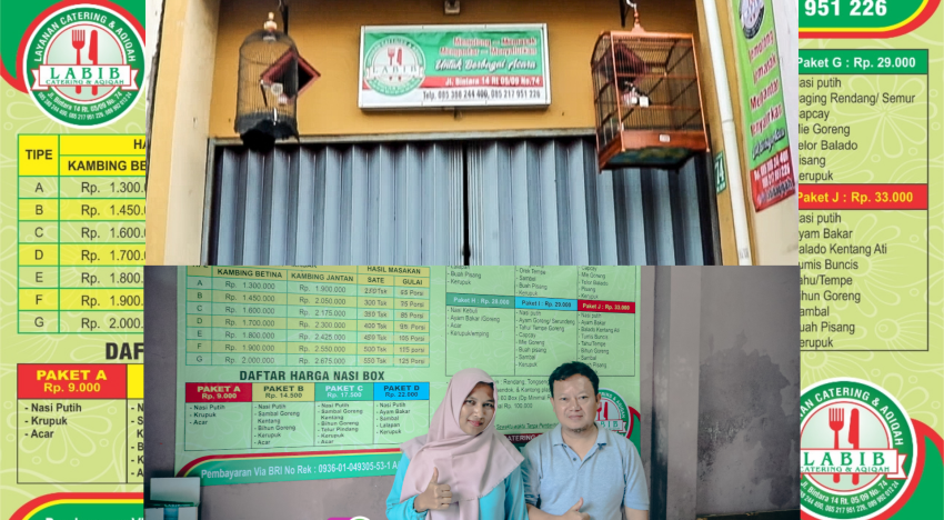 Awalnya Hobbi Masak, Pasangan Suami Istri Asal Jawa Tengah Tekuni Usaha Catering dan Aqiqah Di Kota Bekasi