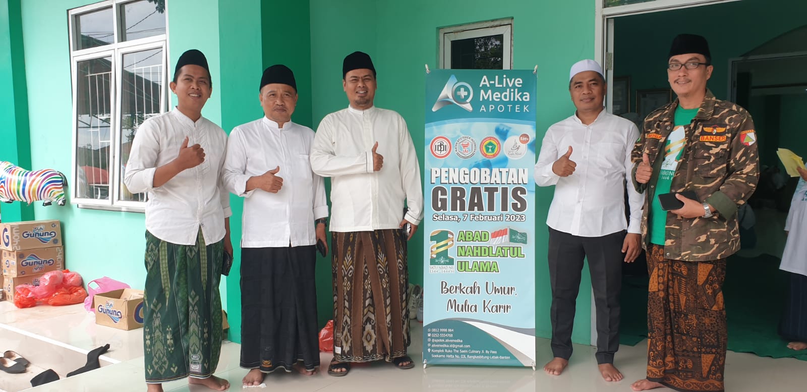 Layanan Kesehatan A-Live Medika Apotik Hadir di Puncak 1 Abad NU