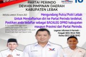 Ayo Warga Lebak Siapapun Bisa Nyaleg di Partai Perindo