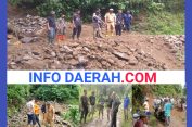 Camat Sobang Tinjau Lokasi Jalan Putus Akibat Longsor