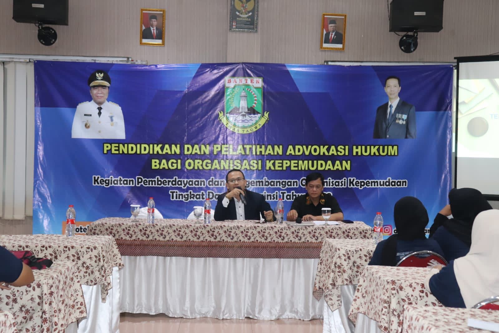 Acep Saepudin Jadi Pemateri Pada Pelatihan Advokasi Dispora Prov Banten