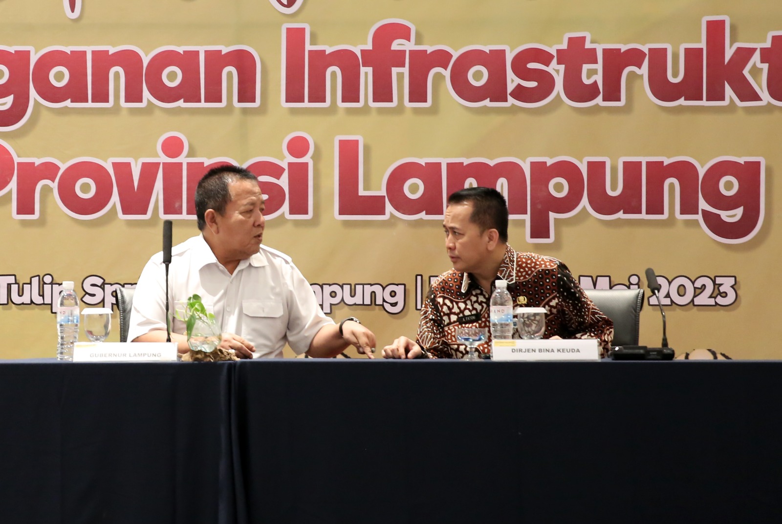 Gubernur Lampung Bahas Penanganan Infrastruktur Bersama Irjen dan Dirjen Bina Keuangan Daerah Kemendagri