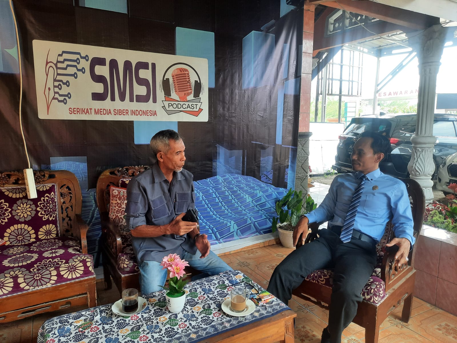 LBH SMSI Lampung Kunjungi Sekretariat SMSI Pesawaran