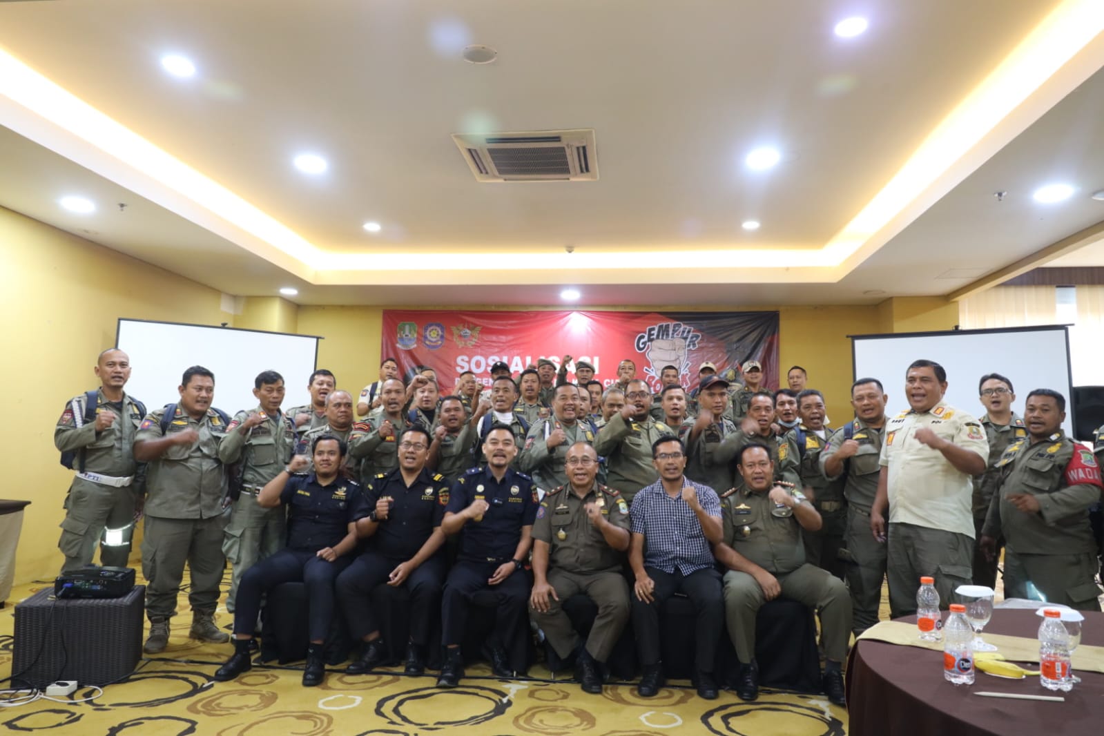 Satpol PP dan Bea Cukai Bekasi Adakan Sosialisasi Pengenalan Barang Kena Cukai Hasil Tembakau (BKCHT).