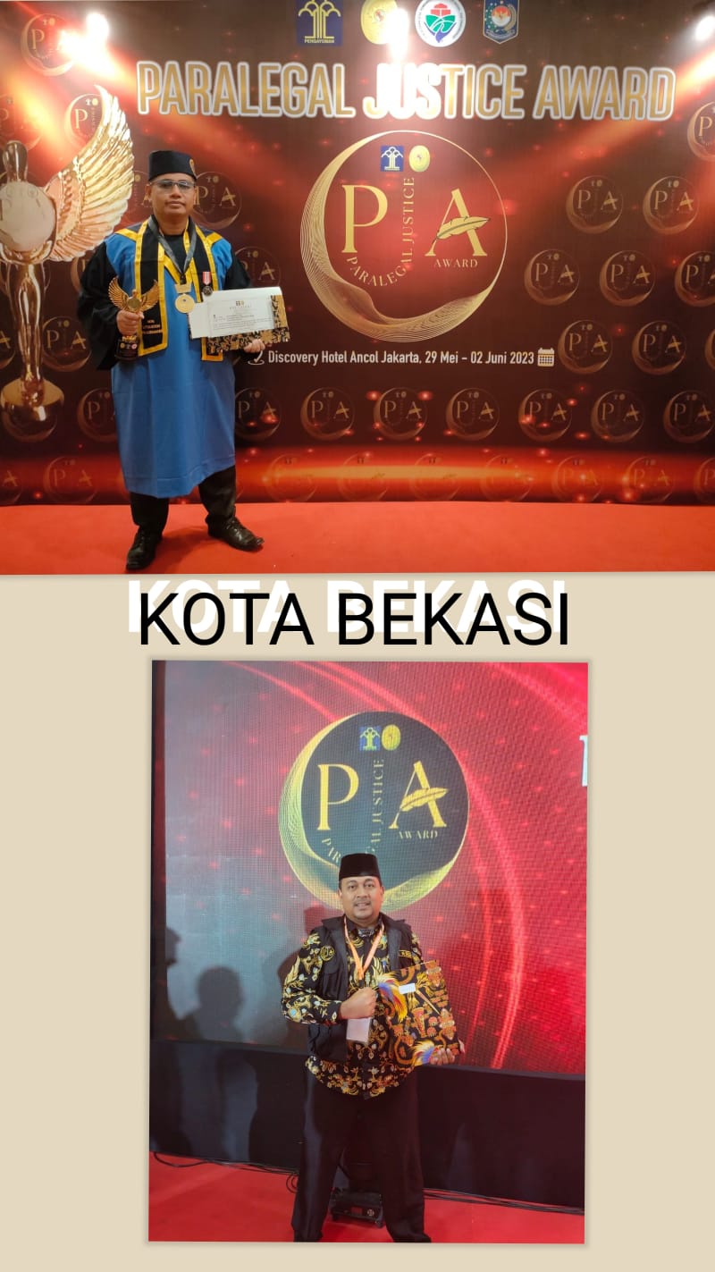 2 Lurah Kota Bekasi Sabet Penghargaan Paralegal Justice Award 2023 Dari Kemenhumkam