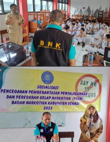 BNK Kabupaten Bekasi Gelar Sosialisasi Bahaya Narkoba di SMAN 7 Tamsel