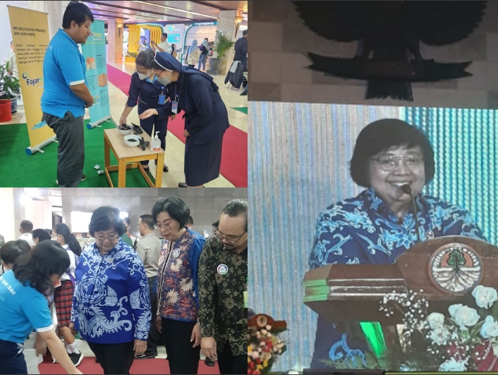 Fajar Paper Mendapat Kunjungan Menteri KLHK di Festival Peduli Sampah Nasional 2023
