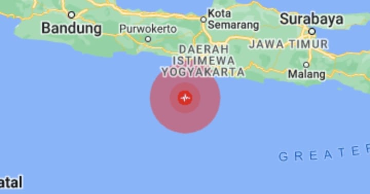 Gempa Bumi Berkekuatan Magnitudo 6,4 Guncang Bantul Jumat Malam