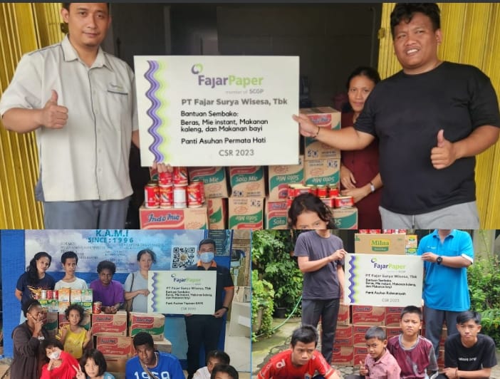 Fajar Paper Bantu Panti Asuhan Korban Kebakaran di Bekasi
