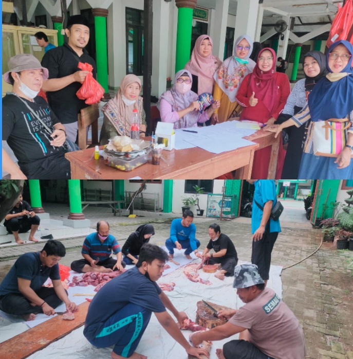 Rutin Lakukan Qurban, SMAN 14 Kota Bekasi Kurbankan 3 ekor sapi dan 4 kambing