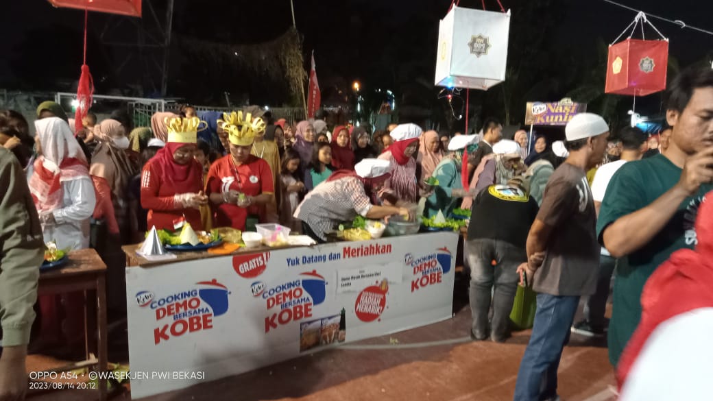 Meriahkan HUT RI 78 Tahun, RW 001 Harapan Jaya Gelar Lomba Tumpeng