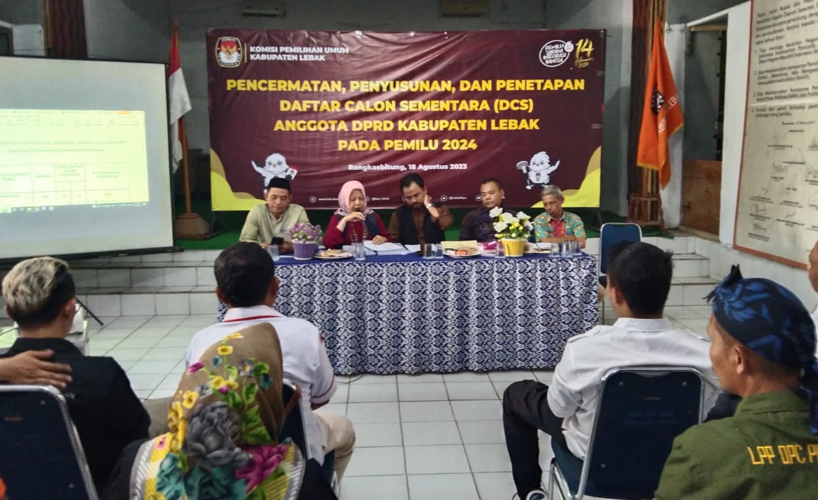 Besok KPU Lebak Umumkan DCS Bacaleg DPRD 2024, Warga Bisa Beri Masukan