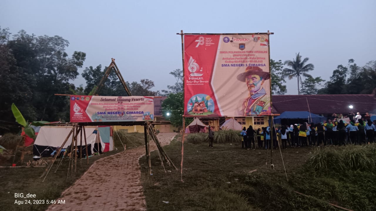 SMAN 1 Cimarga Implementasikan Character Building Melalui Perkemahan Mandiri Mapelta 2023
