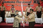 Wagub Chusnunia Lepas Kontingen Pramuka Lampung Ikuti Raimuna Nasional XII di Cibubur