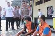 Kurang dari 24 jam pelaku curas gorok leher korban supir travel, di Tangkap Tekab 308 Polres Lampung Selatan